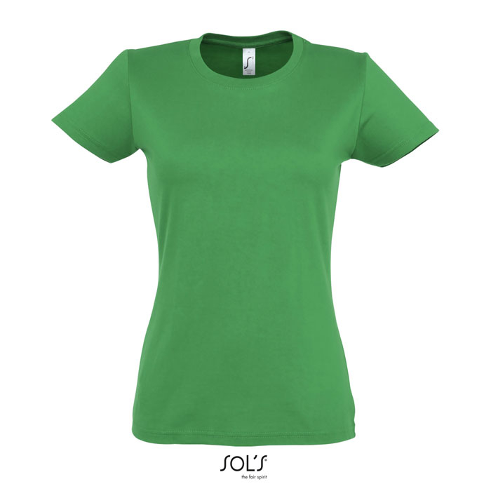 Tshirt femme publicitaire coton 190g - IMPERIAL Vert Prairie